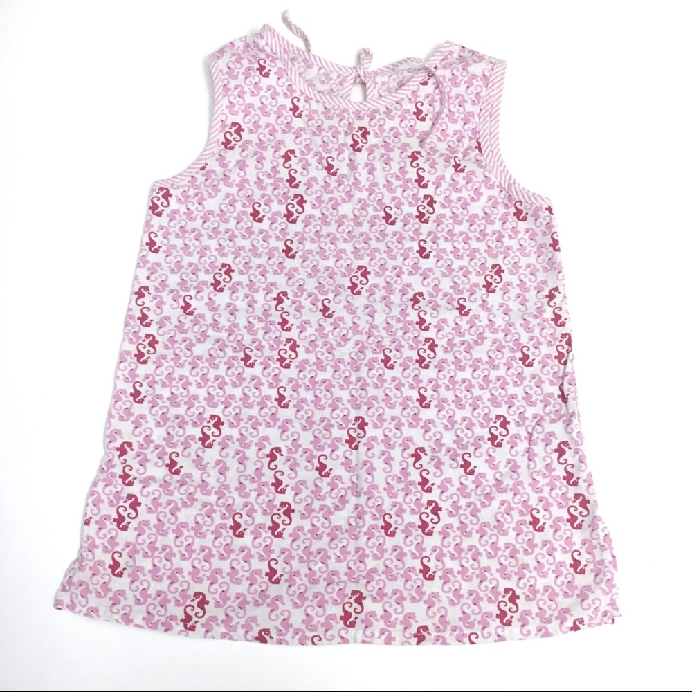 Magic balloon tie back seahorse print dress